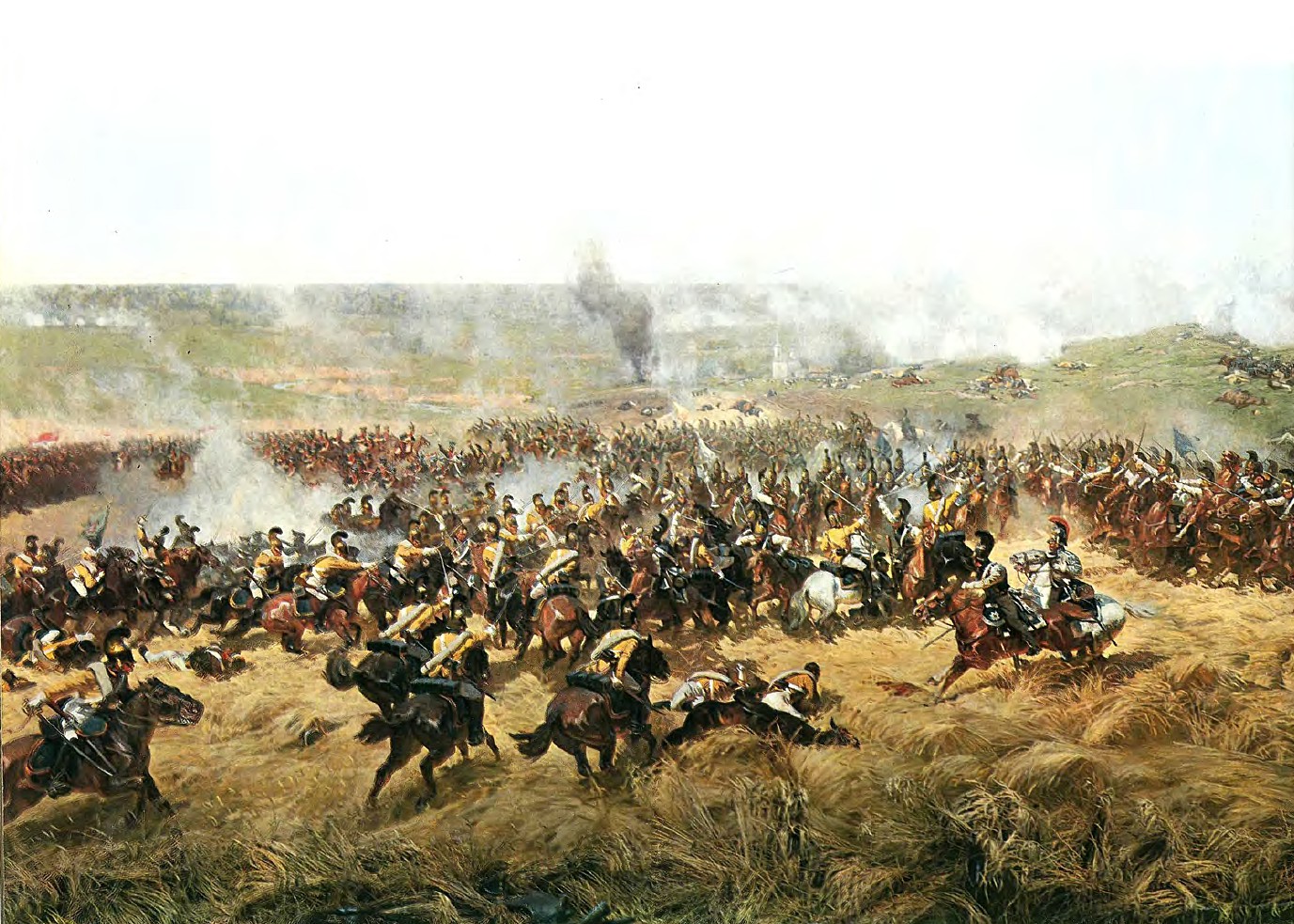 8 сентября 1812 событие. Ф А Рубо Бородинская битва. Бородинская битва 1812 панорама. Панорама Рубо Бородинская битва.